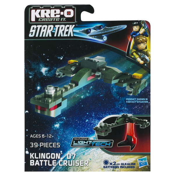 KRE-O Star Trek KLINGON D7 BATTLE CRUISER Micro Construction Set in packaging.