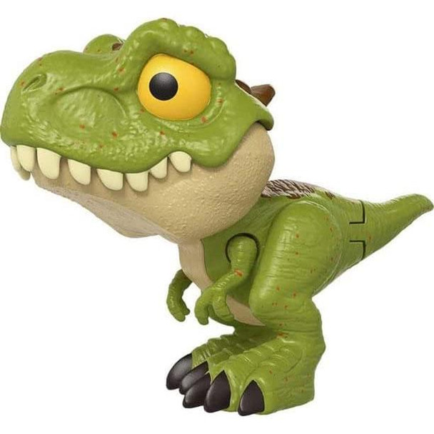 Small-scale collectibles feature the fierce look of Jurassic World dinosaurs but with a cute stylistic design based on a key scene from the series!
