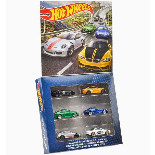 Hot Wheels European Themed 1:64 Scale Die-cast Vehicle 6-Pack