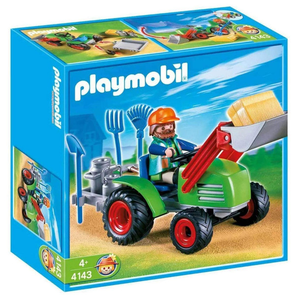 Playmobil 4143 Farmer's Tractor in packaging.