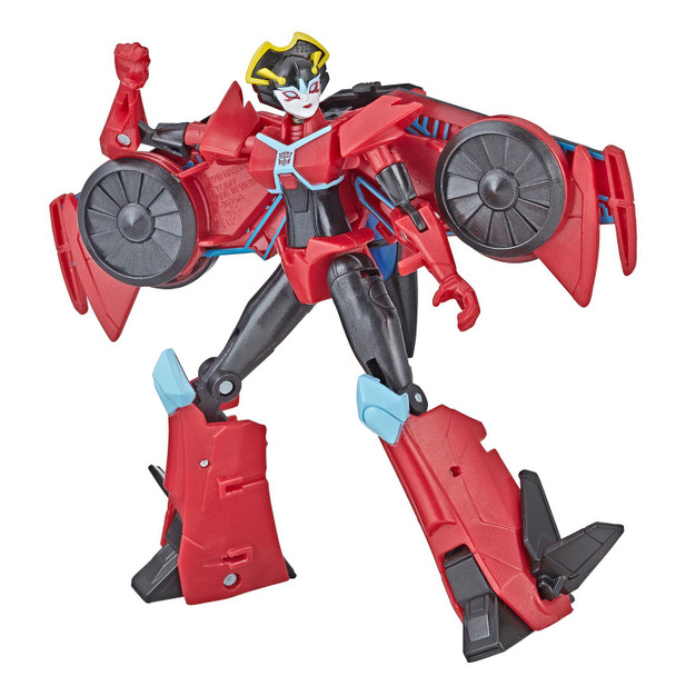 Heroic Autobot Windblade - Warrior Class Windblade figure inspired by the Cyberverse animated series. In robot mode, stands around 5 inch (12.5 cm) tall.