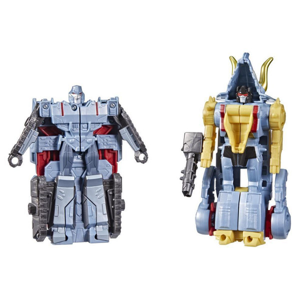 Combining Figures: This pack comes with 2 figures that combine to form a bigger robot toy! 