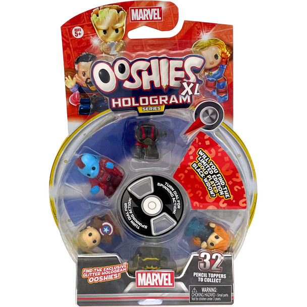 Marvel Ooshies XL Hologram Series 6-Pack (Including Ant-Man) in packaging.