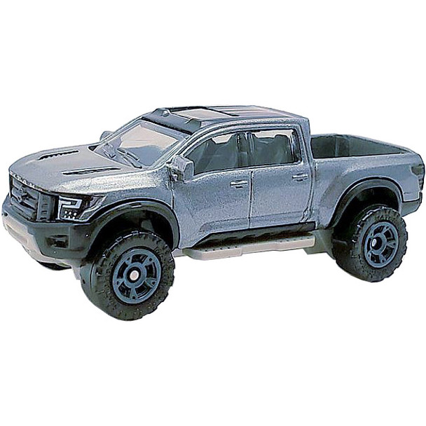 Matchbox 2016 Nissan Titan Warrior Concept in Metalflake grey.