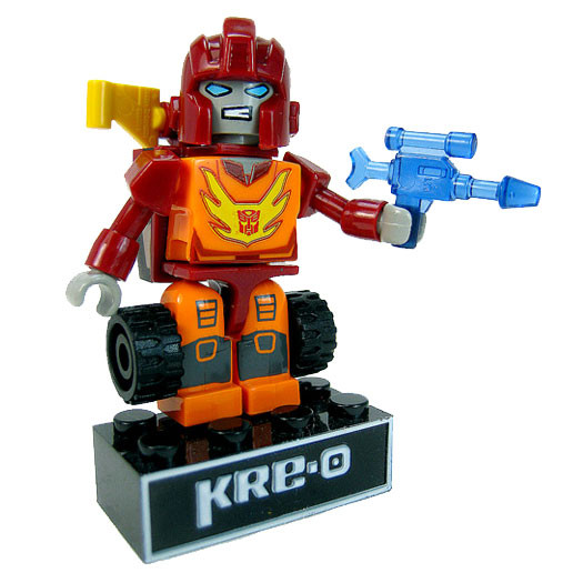 Autobot Rodimus Micro-Changers Kreon figure stands around 4 cm (1.5 inch) in height.