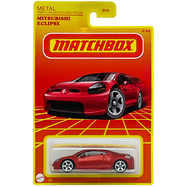 Matchbox Retro Series MITSUBISHI ECLIPSE 1:64 Scale Die-cast Vehicle in packaging.