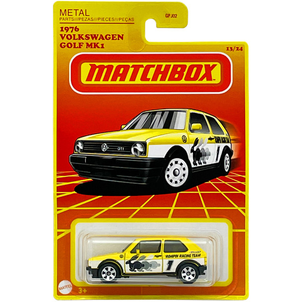 Matchbox Retro Series 1976 VOLKSWAGEN GOLF MK1 1:64 Scale Die-cast Vehicle in packaging.