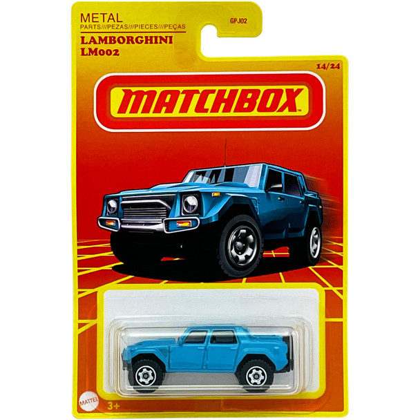 Matchbox Retro Series LAMBORGHINI LM002 1:64 Scale Die-cast Vehicle in packaging.