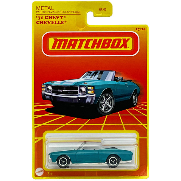 Matchbox Retro Series '71 CHEVY CHEVELLE 1:64 Scale Die-cast Vehicle