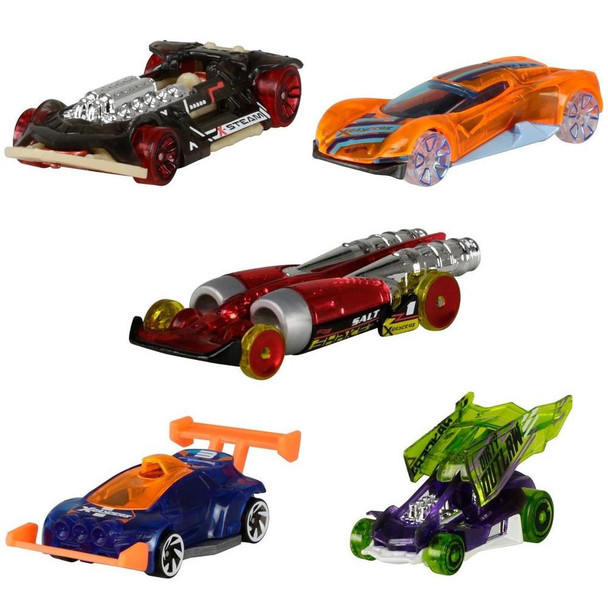 Hot Wheels X-RAYCERS 1:64 Scale Die-cast Vehicle 5-Pack