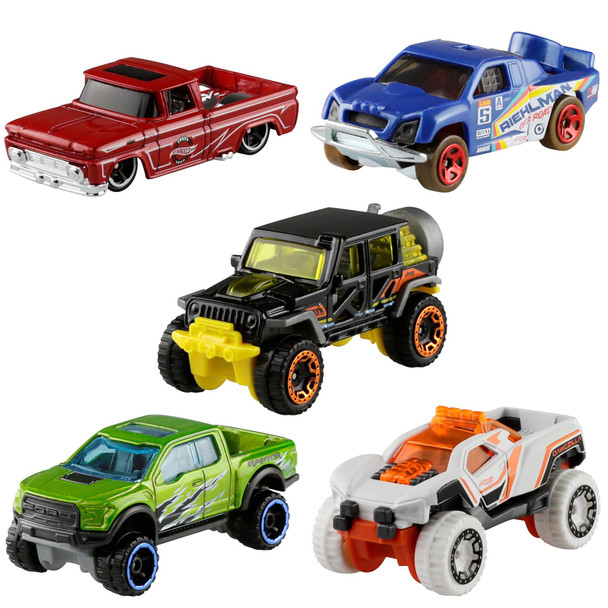 Hot Wheels HW HOT TRUCKS 1:64 Scale Die-cast Vehicle 5-Pack