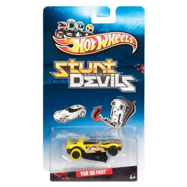 Hot Wheels Stunt Devils YUR SO FAST 1:64 Scale Backflip Car in packaging.