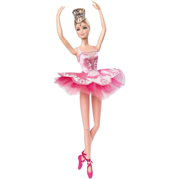 Commemorate a special performance or inspire ballet dreams with Ballet Wishes™ Barbie® doll in an elegant recital look.