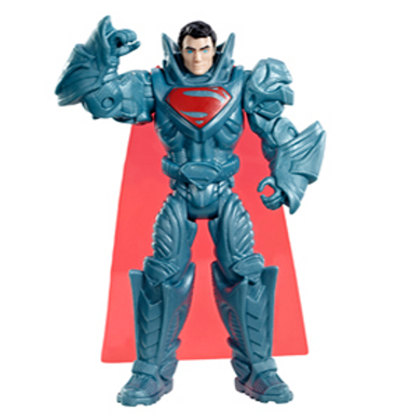 Superman figure in Heavy Armour Suit stands around 10 cm (3.75 inches) tall.