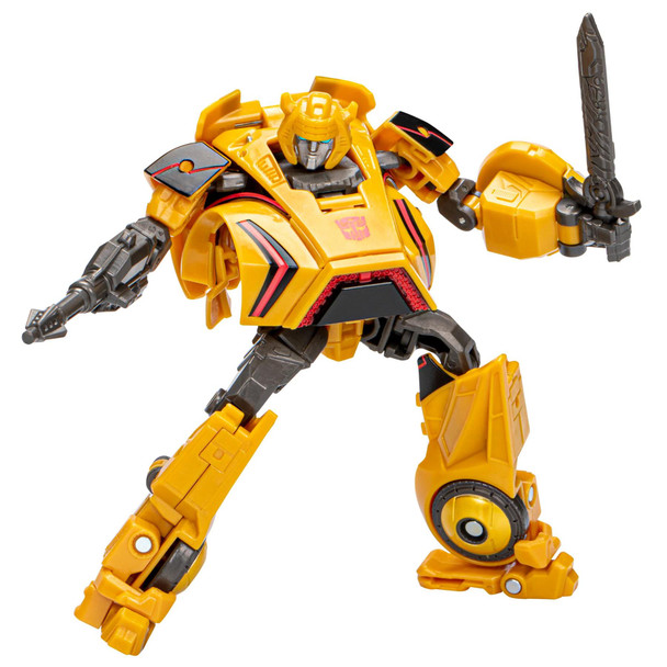 4.5-inch Scale Bumblebee: Transformers Studio Series 01 Gamer Edition Bumblebee action figure for boys and girls is highly articulated for posability and features War for Cybertron-inspired deco and details.

