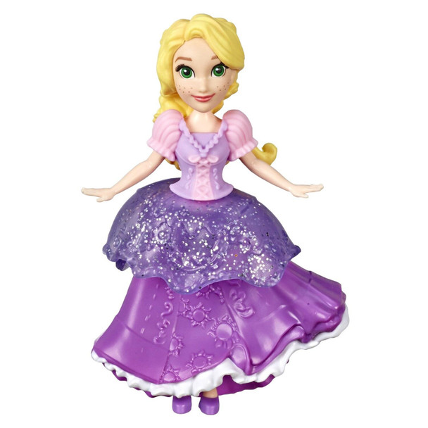 Collectible Disney Princess Rapunzel doll: This small Disney Princess Rapunzel 3.5-inch (8.5 cm) doll is inspired by her character from the classic movie, Tangled.
