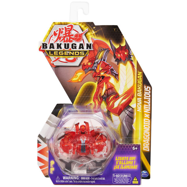 Nova Bakugan: Experience an epic Bakugan transformation, with all-new characters and awesome light-up effects in battle. Stun the opponent in your next battle. A must-have for any Bakugan Toy Collection.

