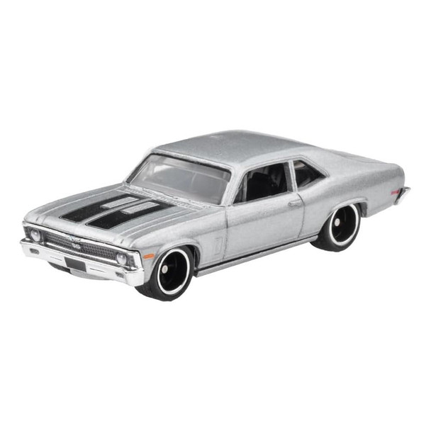 This silver 1970 Chevrolet Nova SS is inspired by that driven by Letty Ortiz in F9.
