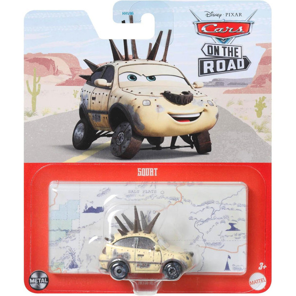 As seen in the Disney+ miniseries Cars On The Road, Squat features authentic styling, big personality details, and wheels that roll.