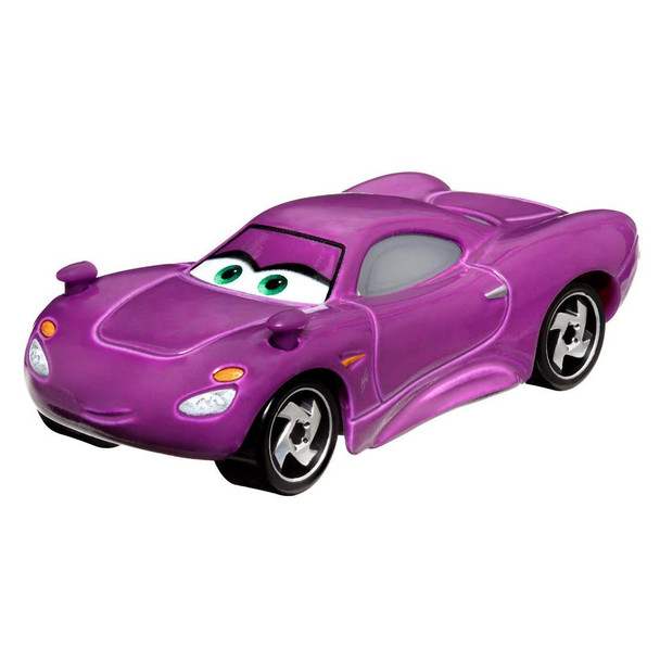 As seen in the Disney Pixar movie Cars 2, Holley Shiftwell features authentic styling, big personality details, and wheels that roll.
