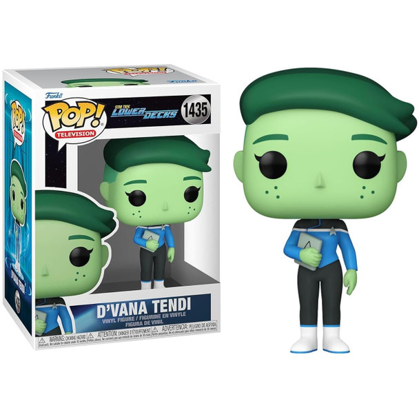 Celebrate your love of Star Trek Lower Decks with this D'Vana Tendi stylized Pop! Vinyl from Funko!