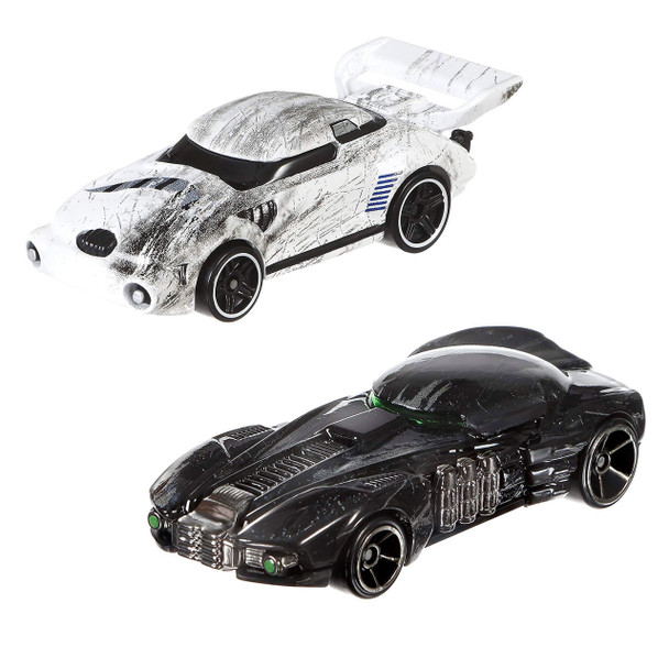 Iconic Star Wars characters - Stormtrooper and Death Trooper - re-imagined as Hot Wheels cars.