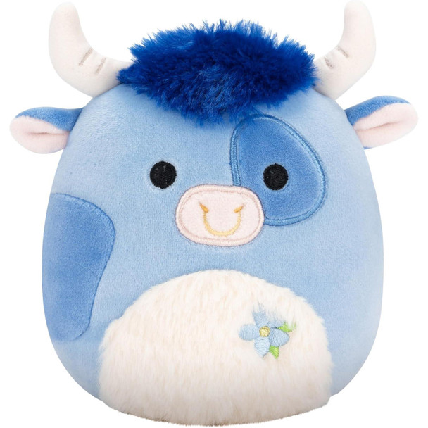 Squishmallows BERMAYEH the Blue Bull 7.5-inch Easter Plush - Front