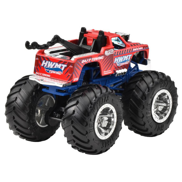 Ramblin Wrecker truck comes with a connect and crash car for immediate smashing action (styles vary) Ramblin Wrecker truck comes with a connect and crash car for immediate smashing action (styles vary)