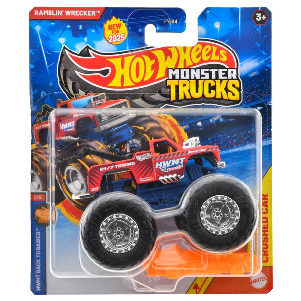 Hot Wheels Monster Trucks RAMBLIN WRECKER 1:64 Scale Vehicle in packaging. Hot Wheels Monster Trucks RAMBLIN WRECKER 1:64 Scale Vehicle in packaging.