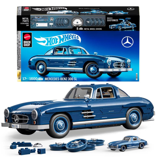Fully buildable 1:12 scale Mercedes-Benz 300 SL loaded with realistic details and metal parts