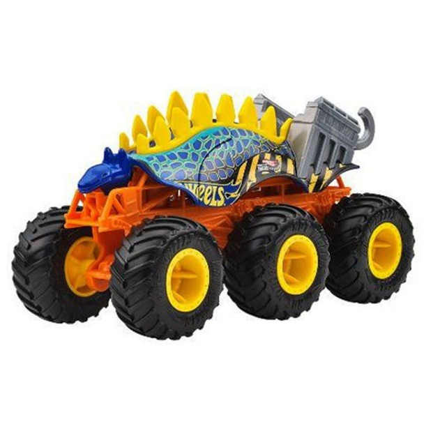 Hot Wheels Monster Trucks Big Rigs MOTOSAURUS (Blue/Yellow) 1:64 Scale Vehicle