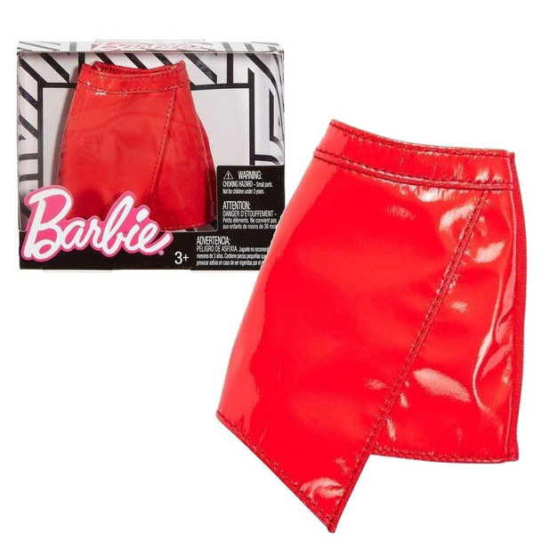Barbie Fashions - Red Faux Leather Skirt Barbie Fashions - Red Faux Leather Skirt
