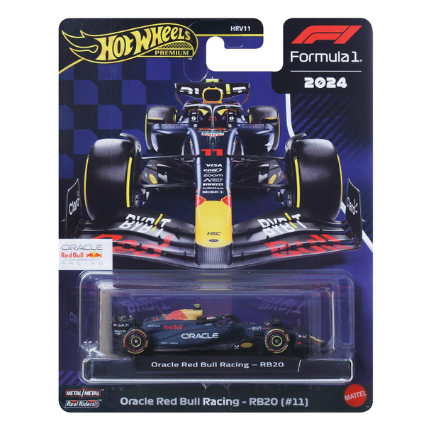 Hot Wheels Premium Formula 1 Collection ORACLE RED BULL RACING - RB20 (#11 Sergio Perez) 1:64 Scale Die-Cast Vehicle in packaging