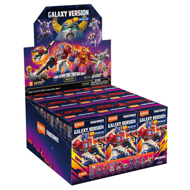 Blokees Transformers Galaxy Version 08 'One Shall Fall' Action Figure Model Kit - FULL BOX OF 9