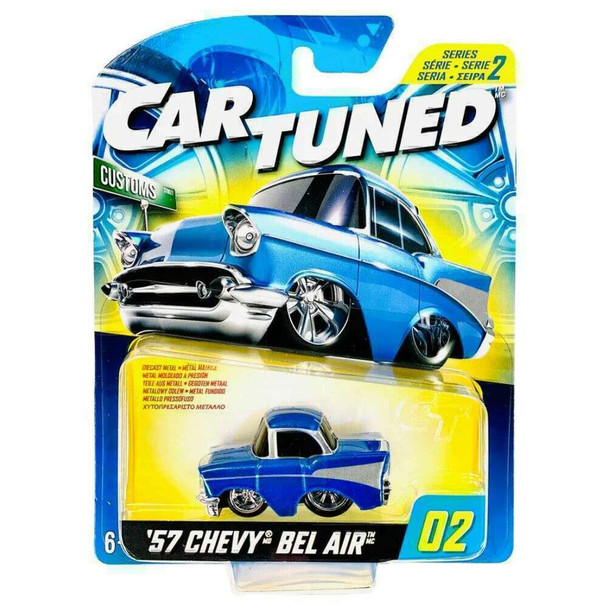 CarTuned Series 2 - '57 CHEVY BEL AIR (Blue) Die-cast Vehicle in packaging