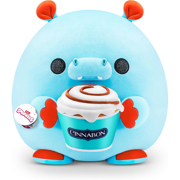 Snackles HUGH the Hippo with Cinnabon 14-inch Plush