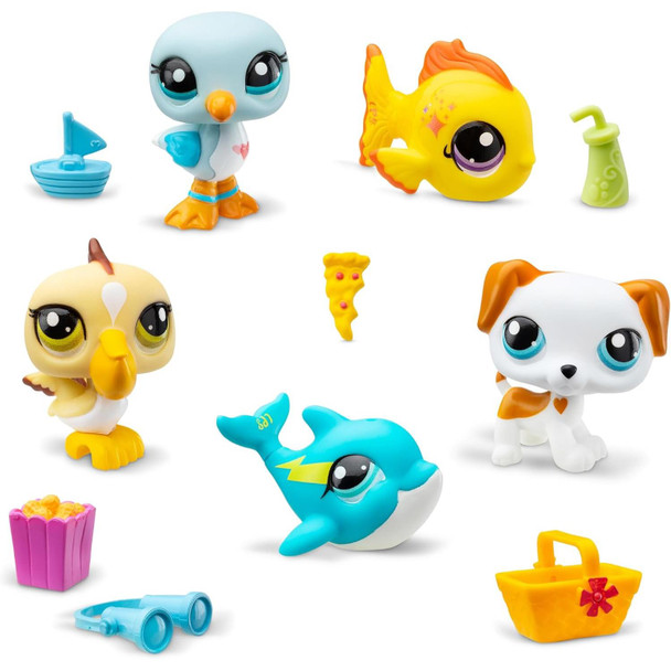 Littlest Pet Shop Series 1: BEACH BESTIES 5-Pet Collector Set Littlest Pet Shop Series 1: BEACH BESTIES 5-Pet Collector Set