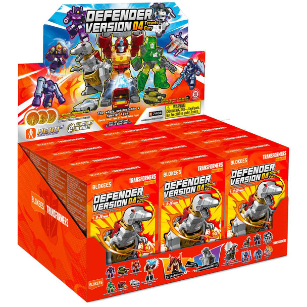 Blokees Transformers Defender Version 04 Tyrants Fury Action Figure Model Kit - FULL BOX OF 12