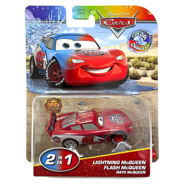 Disney Pixar Cars Colour Changers: LIGHTNING McQUEEN (Rally Race) 1:55 Scale Vehicle in packaging