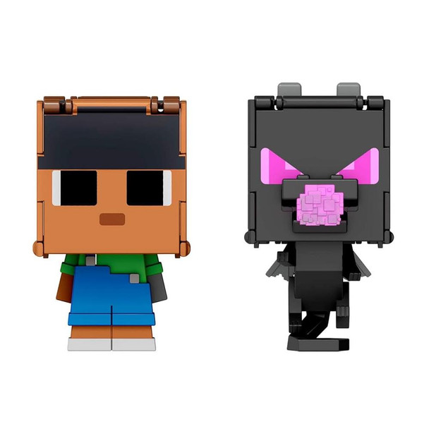 Minecraft SUNNY & ENDER DRAGON 2-in-1 Flippin' Figs 2-Pack