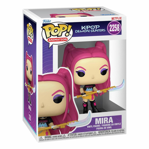 Funko POP! Animation #2258: KPop Demon Hunters MIRA 4.4-inch (11.2 cm) Vinyl Figure in packaging