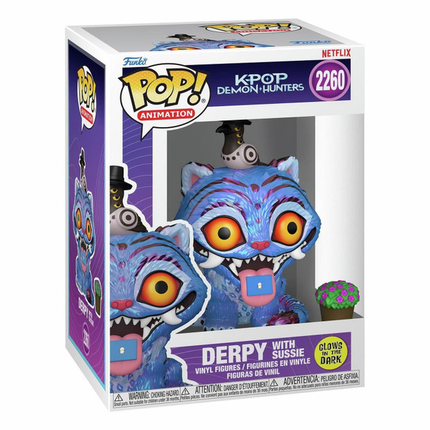 Funko POP! Animation #2260: KPop Demon Hunters DERPY WITH SUSSIE (Glow) 4.5-inch (11.4 cm) Vinyl Figure in packaging