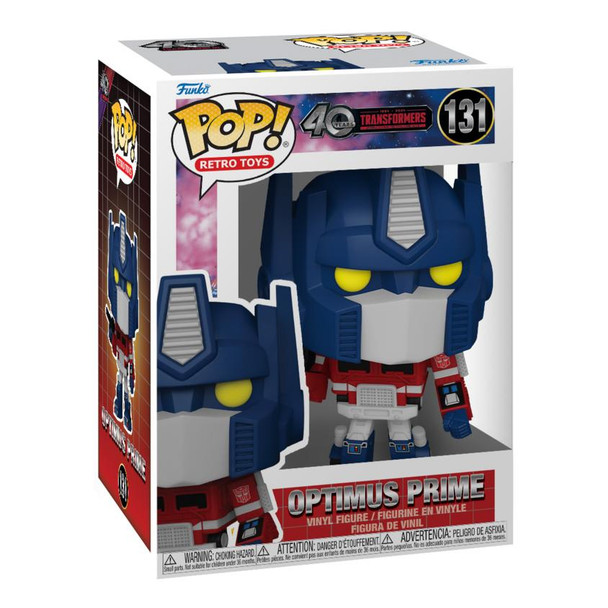 Funko POP! Retro Toys #131: Transformers OPTIMUS PRIME 4.9" (12.45 cm) Vinyl Figure in packaging