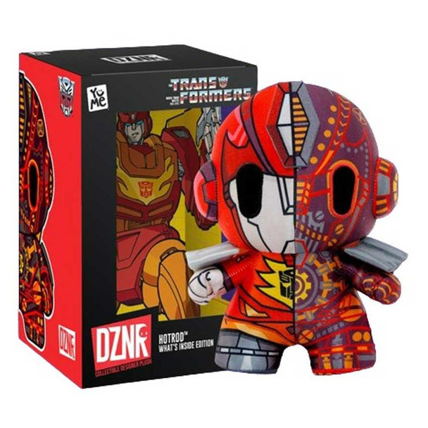 DZNR Transformers HOTROD "What's Inside" Edition 7-inch Collectible Designer Plush Toy