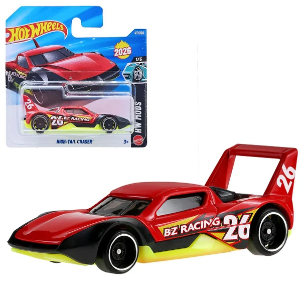 Hot Wheels HIGH-TAIL CHASER (Red) 1:64 Scale Die-cast Vehicle