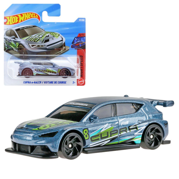 Hot Wheels CUPRA e-RACER (Gunmetal Blue) 1:64 Scale Die-cast Vehicle