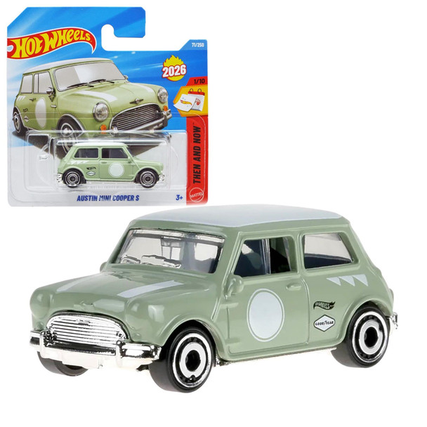 Hot Wheels AUSTIN MINI COOPER S (Seafoam Green) 1:64 Scale Die-cast Vehicle