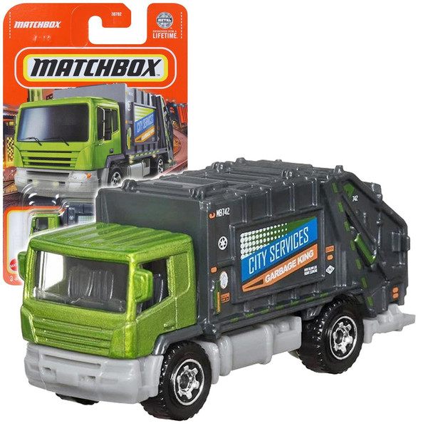 Matchbox GARBAGE KING (Green) 1:64 Scale Die-cast Vehicle