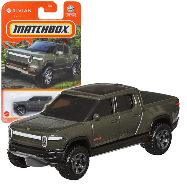 Matchbox RIVIAN R1T (Olive Green) 1:64 Scale Die-cast Vehicle