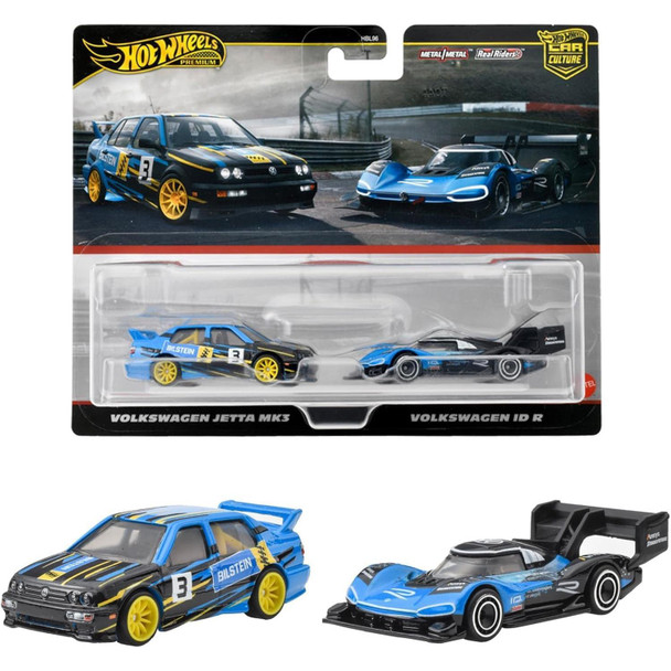 Hot Wheels Car Culture VOLKSWAGEN I.D.R. and VOLKSWAGEN JETTA MK3 1:64 Scale Die-cast Vehicle 2-Pack